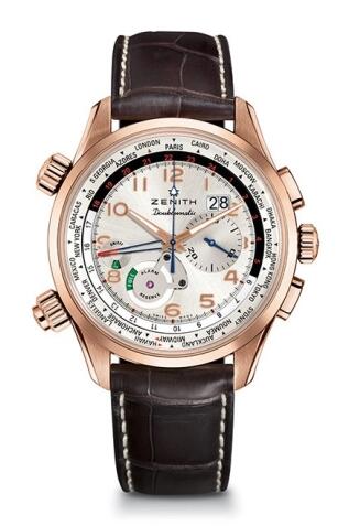 Replica Zenith Watch El Primero Doublematic Gold 18.2400.4046/01.C721